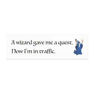 Wizard Bumper Magnet Funny, Cute Car Magnet Decals, Cursed Bumper Magnet for Car, Weird Gifts for Friends