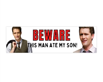 Will Schuester Bumper Stickers, This Man Ate My Son Mr. Schuester Slander, Gen Z Funny Car Decal, Christmas Gift, Valentines Day