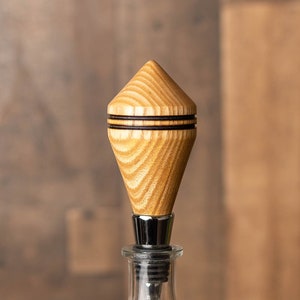 Handmade Wine Bottle Stopper - Ash