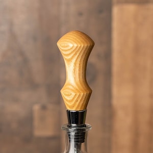 Handmade Wine Bottle Stopper - Ash
