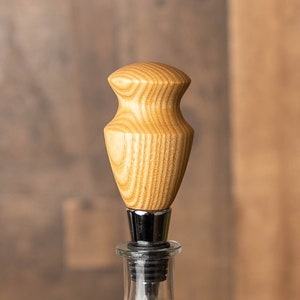 Handmade Wine Bottle Stopper - Ash