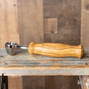 Handmade Coffee Scoop - Olivewood