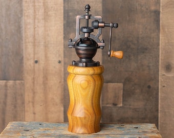 Canarywood Salt or Pepper Grinder - Antique Style