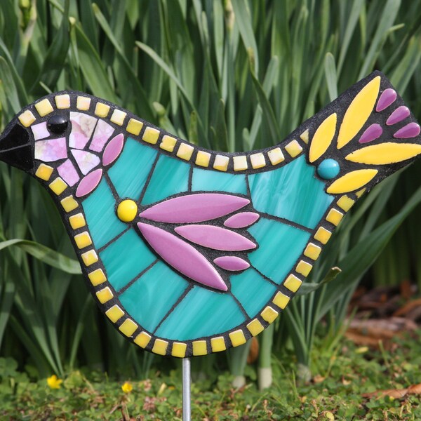 Mosaic Bird Feeder Etsy