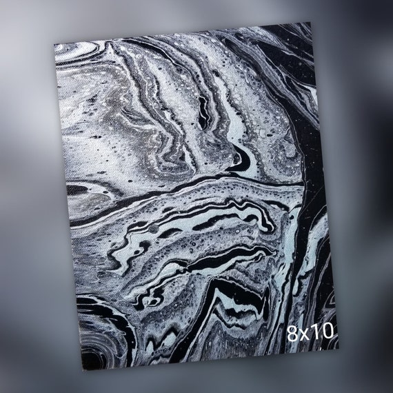 Abstract Acrylic Black Paint Stock Photo - Image of acrylic, flow
