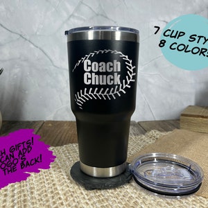 Baseball Coach Tumbler, Softball Coach Gift, Personalized Baseball Cup, Baseball Team Coach water bottle