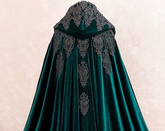 Cape halloween Velvet Cloak Theater cloak Hooded cloak Halloween clothes Long cape Wizard's Cloak Long velvet cloak Vampire cloak