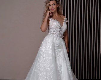 Bridal gown Corset custom wedding dress Mermaid wedding dress  Corset wedding dress Beach wedding dress Lace wedding dress