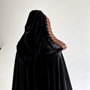 Long Noir Veil - Costume De Fantaisie D'Halloween 4,92 Pieds, Velvet