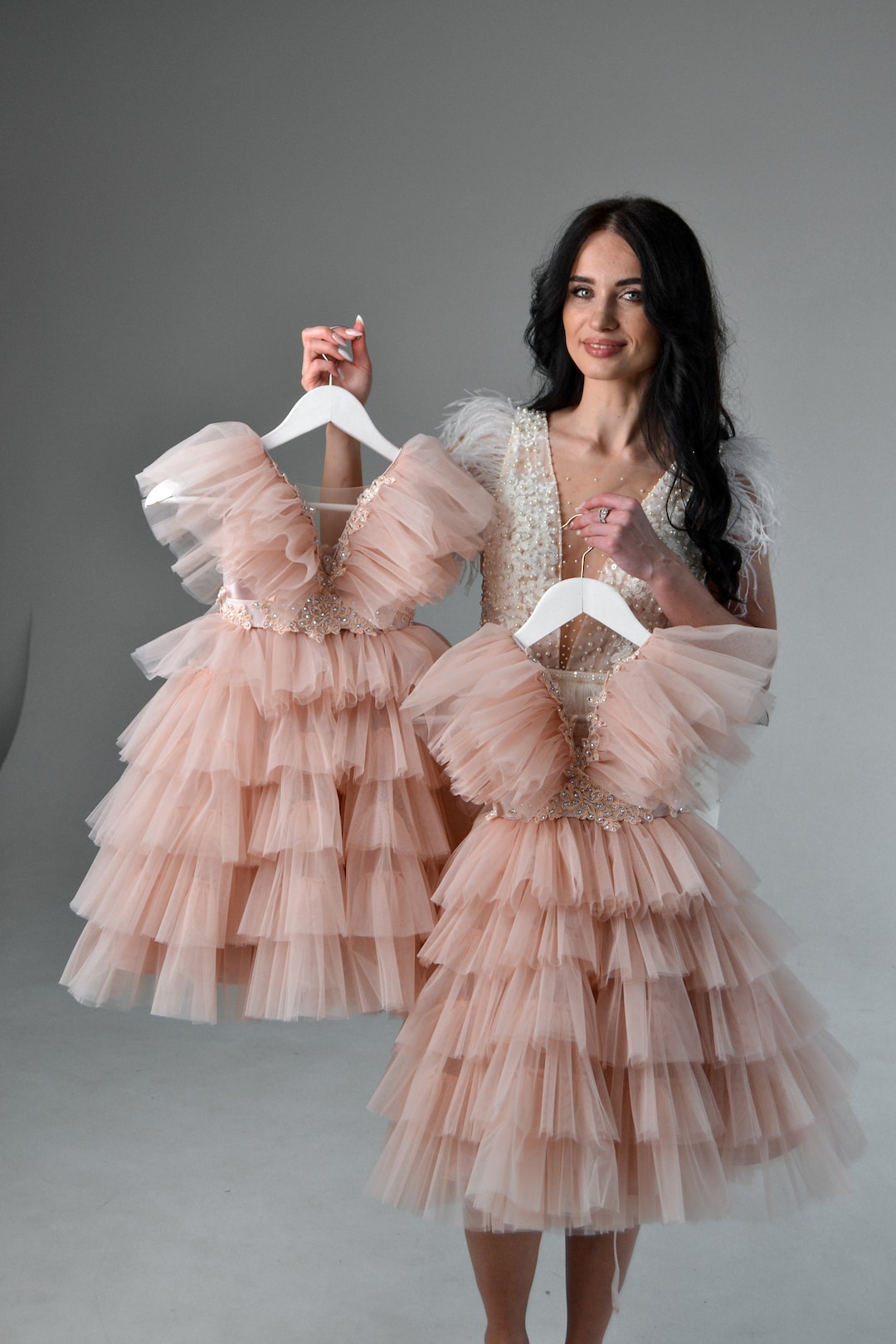 Fairytale Princess Tulle Dress (Blush) main image 1