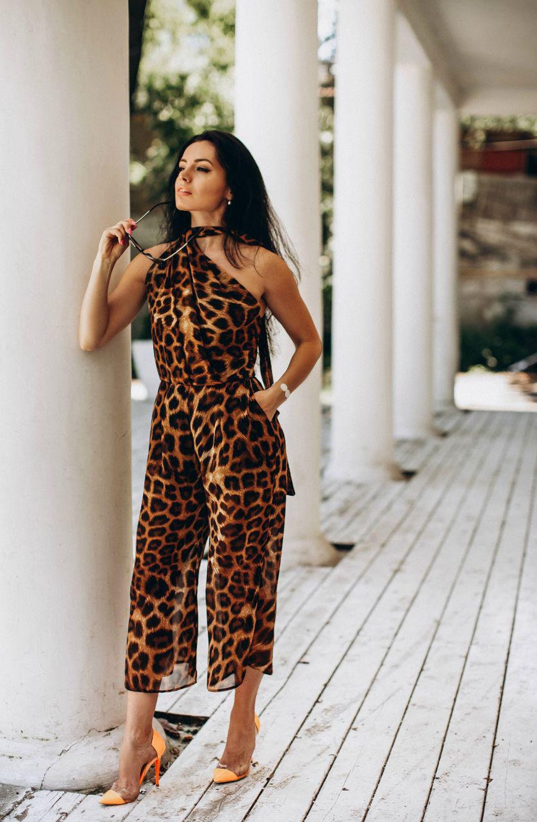 Romper Women Overalls for Women Leopard Wedding Jumpsuit Sleeveless  Jumpsuit Overalls for Women Casual Jumpsuits for Women - Main Image