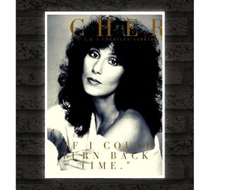 Custom Cher Poster, Digital Print, Music Wall Art, Prince Poster, Cher Print, Music Poster, Home Decor, Pop Art, Fan Art, Music Legand, CHER
