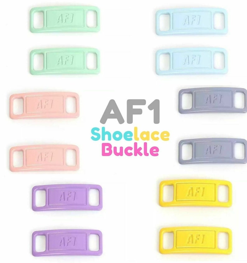 Custom Nike Air Force 1 Lace Locks Rainbow Colours 20 Colours Available