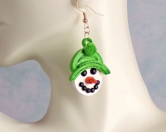 Snowman Earrings