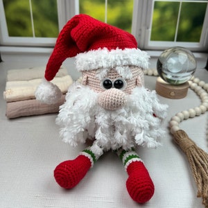 Crochet Santa | Handmade Crochet Santa | Amigurumi Dolls | Knitted Stuffed Santa Toy | Santa Toy for Sale | Best for Christmas Gift