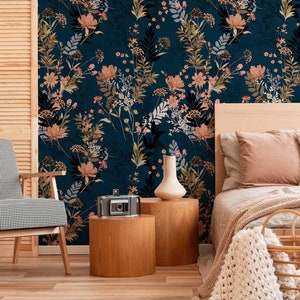 Removable Wallpaper Peel and Stick Wallpaper Wall Paper Wall Mural - Tropical Floral Wallpaper - A572