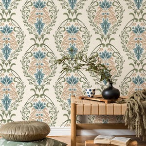 Victorian Damask Elegance Wallpaper - D220