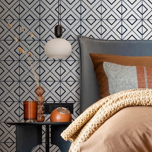 Minimale Tapete Abziehbare Tapete Schälen und Aufkleben Tapete Wandpapier Wandbild - Schwarz und Weiße Minimale Tapete - B102