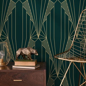 1920s Luxe Art Deco Wallpaper - D243
