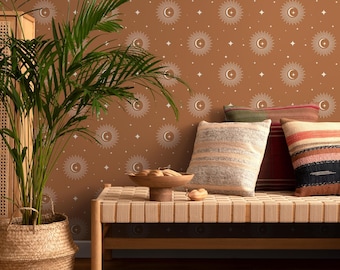 Mystique and Celestial Wallpaper Removable  Peel and Stick Wallpaper Peel and Stick Wallpaper  Moon and Magic - ZAAR