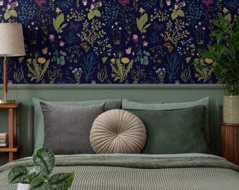 Removable Wallpaper Peel and Stick Wallpaper Wall Paper Wall Mural - Dandelion - Floral Wallpaper - B506