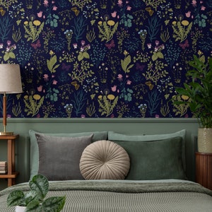 Abnehmbare Tapete Schälen und Stick Tapete Wandpapier Wandbild - Löwenzahn - Florale Tapete - B506