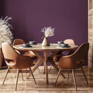 Dark Grape Wallpaper / Solid Color / Peel and Stick Wallpaper Removable Wallpaper Home Decor Wall Art Wall Decor Room Decor - D448