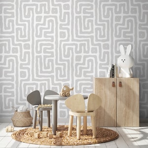 Minimal Graue Tapete Ablösbare Tapete Schälen und Aufkleben Tapete Wandbild Wandbild - C046