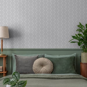 Graue Geometrische Tapete Moderne Tapete zum Schälen und Aufkleben Wohnzimmer Dekor - A329
