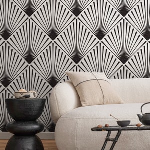 Removable Wallpaper Peel and Stick Wallpaper Wall Paper Wall Mural - Geometric Art Deco Wallpaper - B078