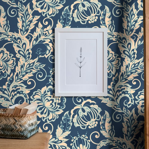 Harlow // Peel and Stick Wallpaper // Removable Etsy