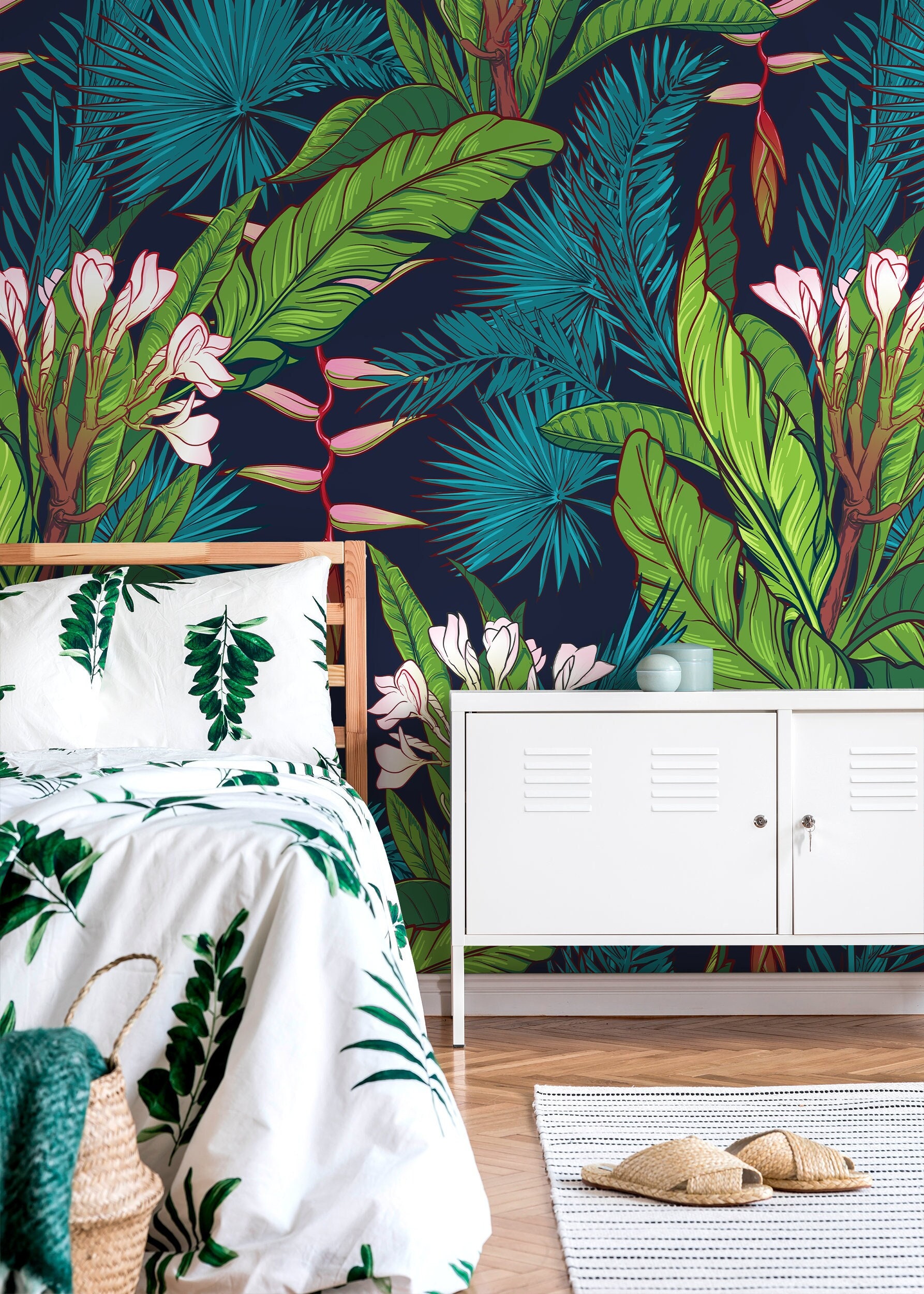 Removable Wallpaper Peel and Stick Wallpaper Wall Paper Wall Mural Tropical  Wallpaper A469 