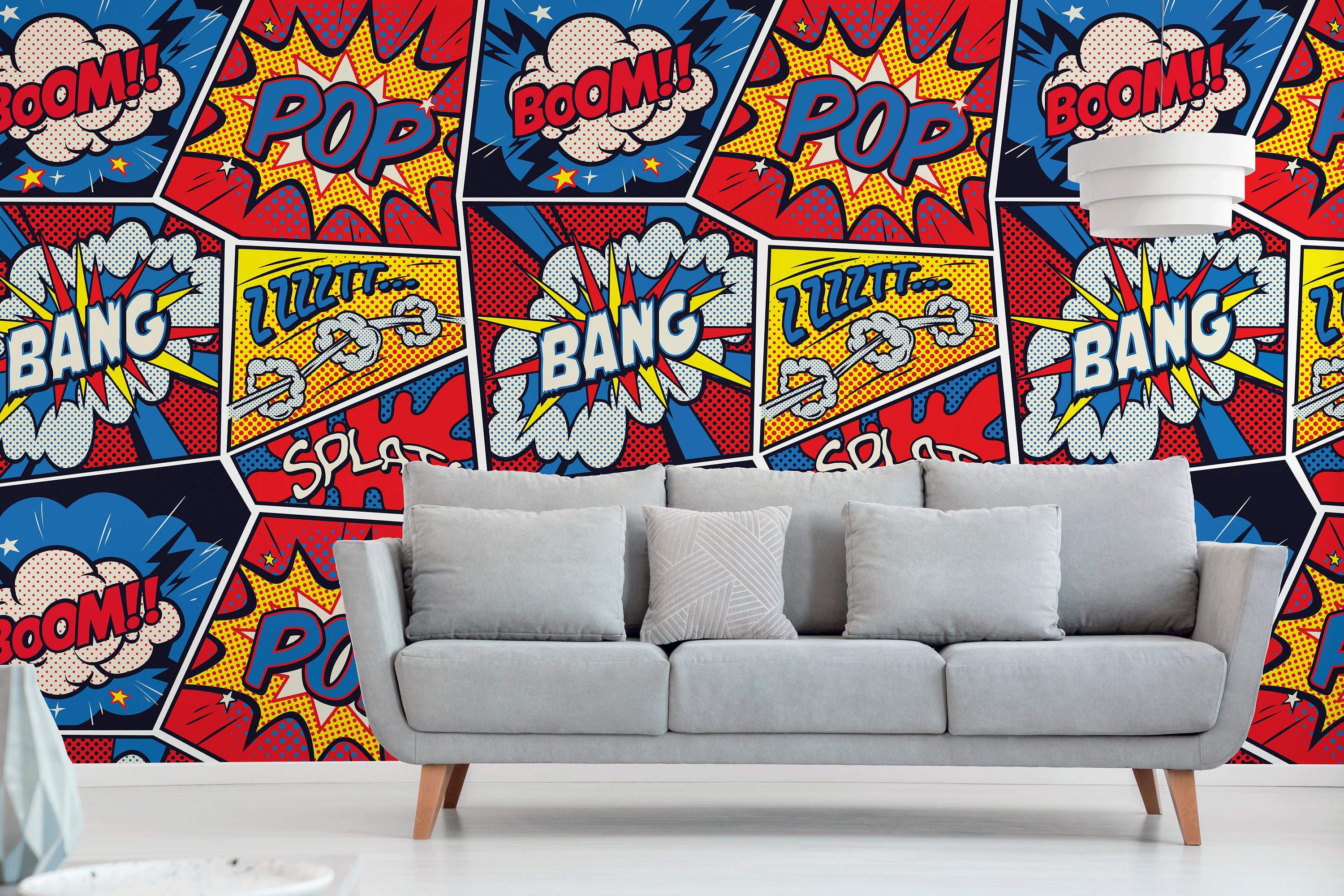 Pop Art Wallpaper Removable Wallpaper Peel and Stick | Etsy