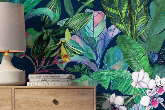 Removable Wallpaper Peel and Stick Wallpaper Wall Paper Wall Mural Tropical  Wallpaper A469 
