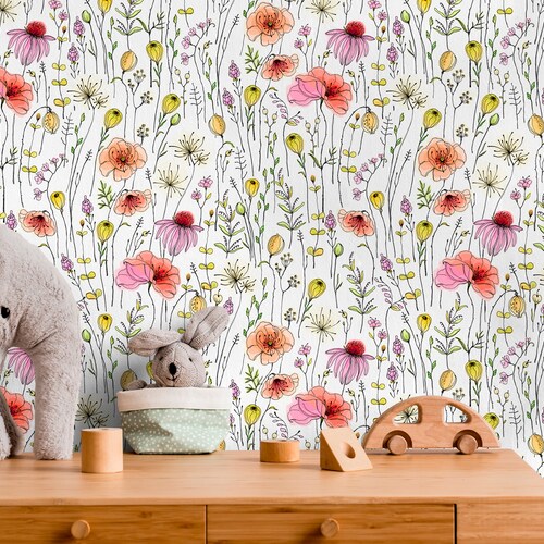 Oil Painted Roses Removable Wallpaper Peel and Stick Wall - Etsy