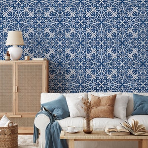 Abnehmbare Tapete Schälen und Stick Tapete Wandbild Wandbild - Portugisische Azulejos Tapete - A549