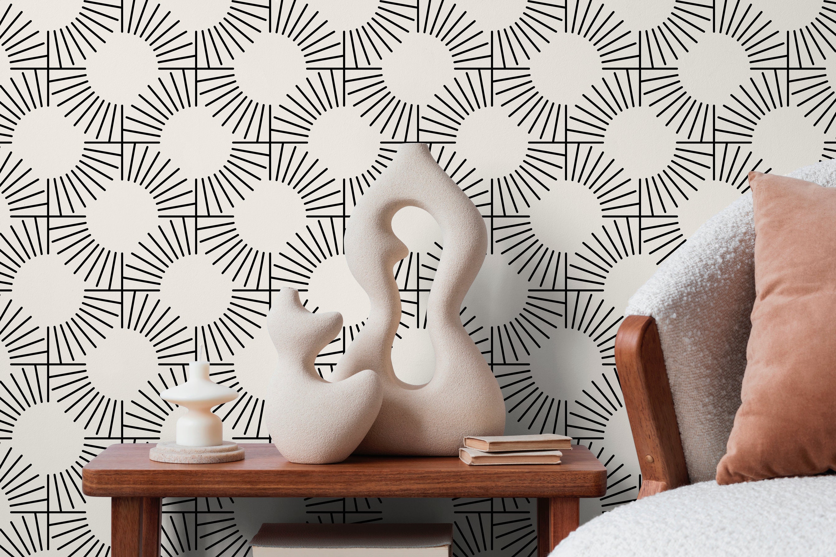 Buy Geometric Wallpaper Peel and Stick Online In India  Etsy India