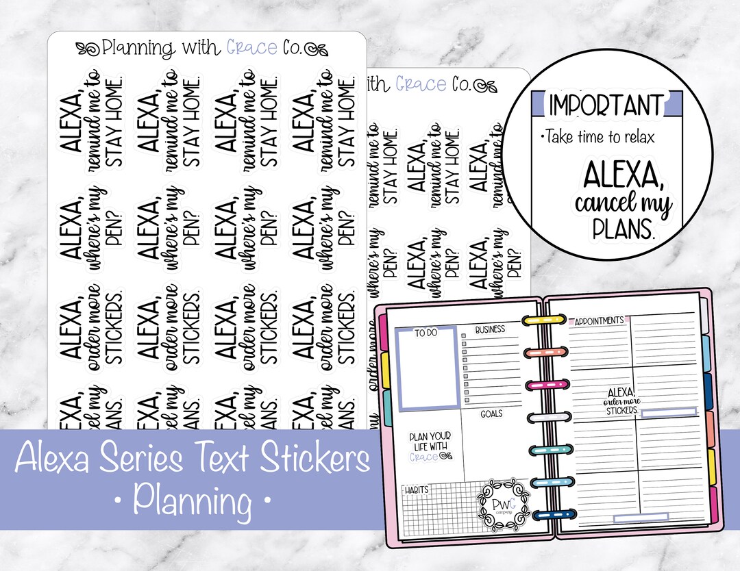Alexa Series Text Planning PRINTABLE - Etsy