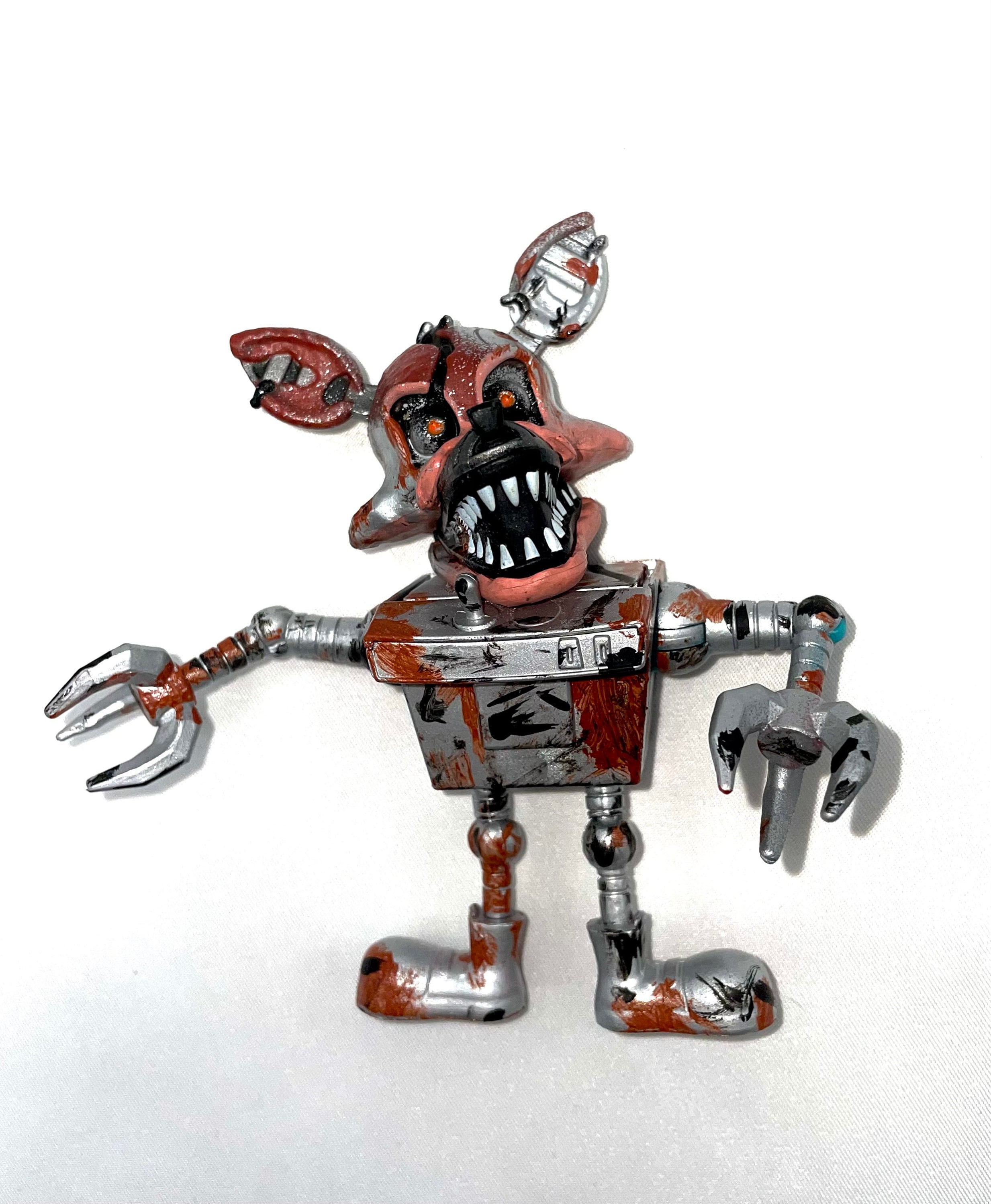 Withered foxy action figure #witheredfoxy #fnafcustoms #fnafcustomfigu, Action Figures