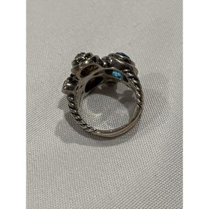 Brighton Constella Cluster Ring Silver Tone Blue Stones Celestial Inspired 8.5 image 8