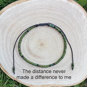 The Distance Never Made A Difference Morse Code Bracelet l LDR l couples l Fairycore l friendship