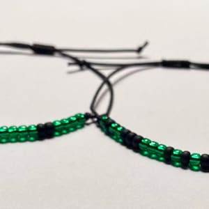 Love You To Death Morse Code Bracelet SET l Long Distance Relationship l Goth Girlfriend Gift