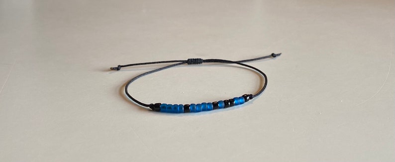 Nirvana \u201cNevermind\u201d Inspired Morse Code Beaded Slide Bracelet Kurt Cobain Tribute Friendship Stack Grunge 90s