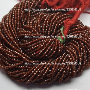 13 Inches Strand,AAA Quality Natural Mozambique GARNET Faceted Rondelles.3.60mm
