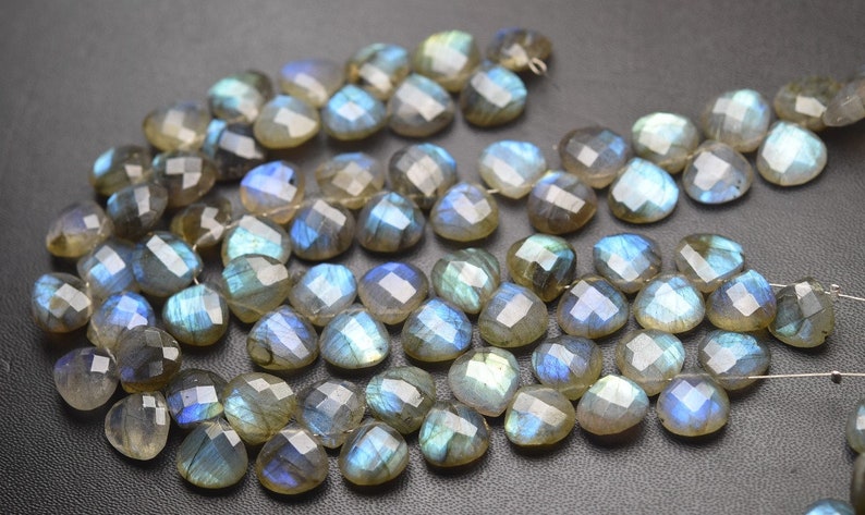 Labradorite Gemstone Smooth Heart Shape Briolettes Loose Gemstone Jewelry Making Labradorite Gemstone Smooth Heart Shape Briolettes Loose Gemstone Jewelry Making