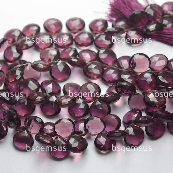 7 Inches Strand,Super Finest Quality, Kunzite Hydro Quartz Faceted Heart Shape Briolettes, Size 8mm