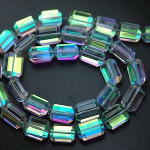 7 Inches Strand,Finest Quality,Rainbow Quartz Faceted Coins Shape Briolettes,10mm size.