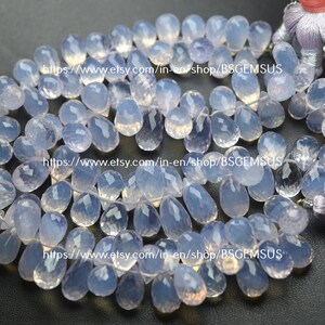 10 Beads,Finist Quality,Natural Lavender Amethyst Faceted Tear Drops Shaped Briolettes,Size 11-12mm