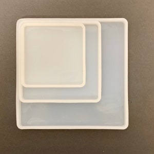 Square Silicone Resin Mold Large, Medium, Small and Extra Small