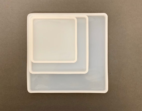 Square Silicone Resin Mold Large, Medium, Small and Extra Small 